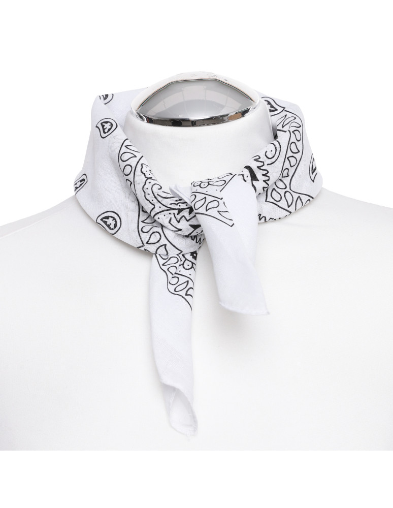 Szale i chusty - Bandana chusta bawełniana BIAŁY - produkt moraj.pl 3