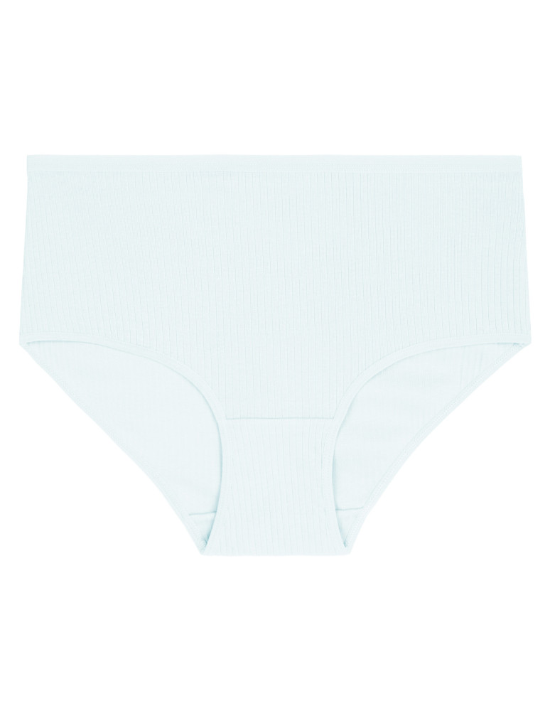 Figi - Damskie majtki bawełniane z wysokim stanem Plus Size 4-pak WIELOKOLOROWY - produkt moraj.pl 4
