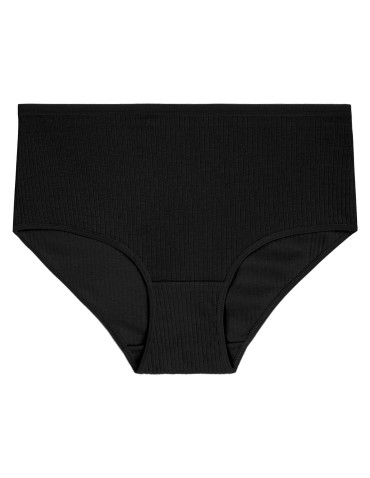 Figi - Damskie majtki bawełniane z wysokim stanem Plus Size 4-pak WIELOKOLOROWY - produkt 6