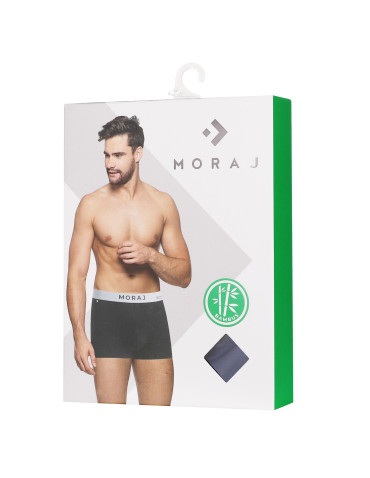 Bokserki dopasowane - Męskie bokserki z wiskozy bambusowej o klasycznym kroju JEANS - produkt 2