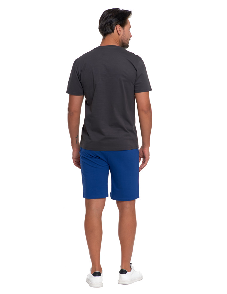 Koszulki, topy, koszule - T-shirt męski bawełniany bez bocznych szwów GRAFIT - produkt moraj.pl 2