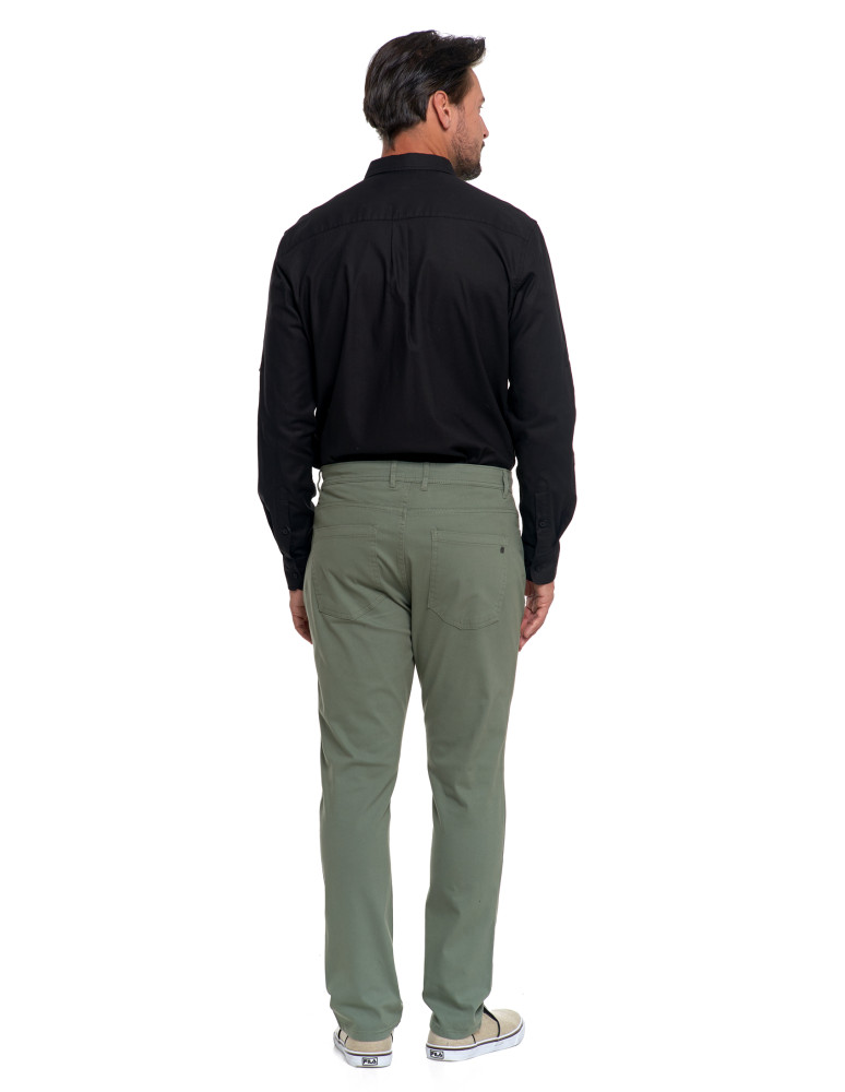Spodnie - Męskie spodnie chino ZIELONY - produkt moraj.pl 3