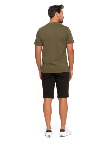 Koszulki, topy, koszule - Koszulka męska klasyczna vintage z haftem KHAKI - produkt 3