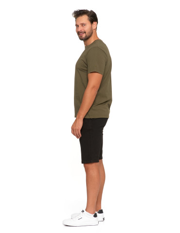 Koszulki, topy, koszule - Koszulka męska klasyczna vintage z haftem KHAKI - produkt 4