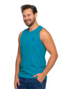 Męska koszulka Tank Top z marinistycznym motywem TURKUSOWY