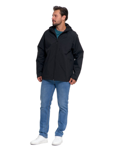 Odzież wierzchnia - Kurtka przejściowa unisex przeciwdeszczowa CZARNY - produkt 7