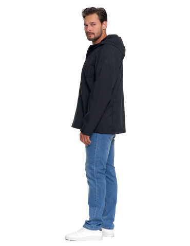 Odzież wierzchnia - Kurtka przejściowa unisex przeciwdeszczowa CZARNY - produkt 10