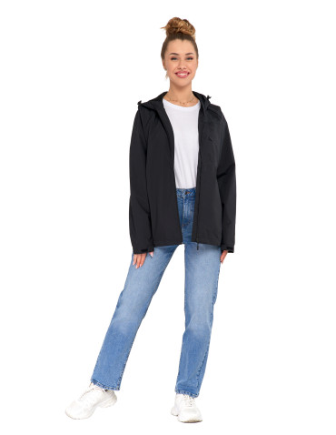 Odzież wierzchnia - Kurtka przejściowa unisex przeciwdeszczowa CZARNY - produkt 13