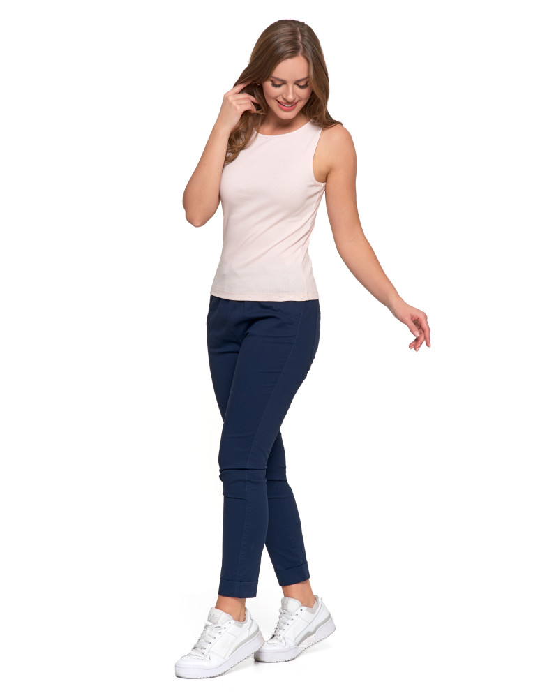 Koszulki i topy - Damska koszulka Tank Top w prążek RÓŻOWY - produkt moraj.pl 3