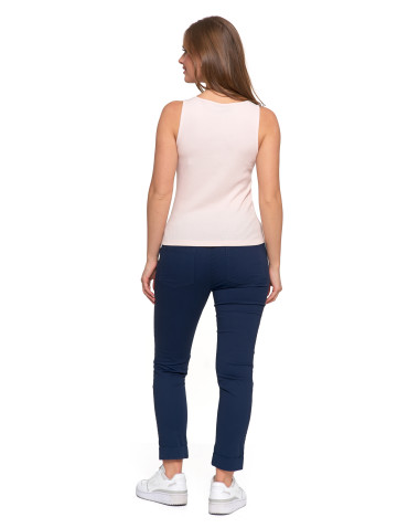 Koszulki i topy - Damska koszulka Tank Top w prążek RÓŻOWY - produkt 4