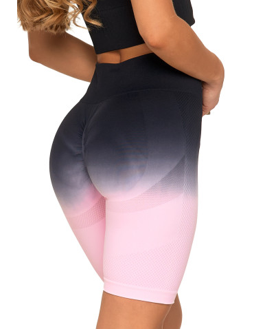 Legginsy - Legginsy bezszwowe damskie kolarki push-up GRAFIT - produkt 2