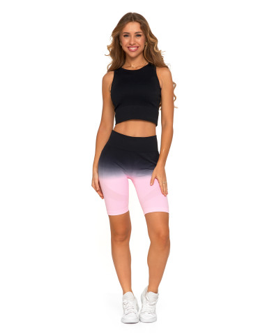 Legginsy - Legginsy bezszwowe damskie kolarki push-up GRAFIT - produkt 3