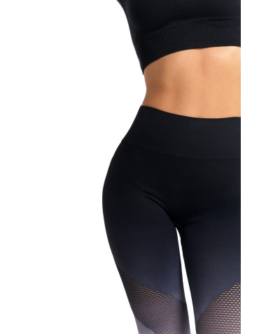 Legginsy - Legginsy damskie push-up z wysokim stanem sportowe GRAFIT - produkt 8