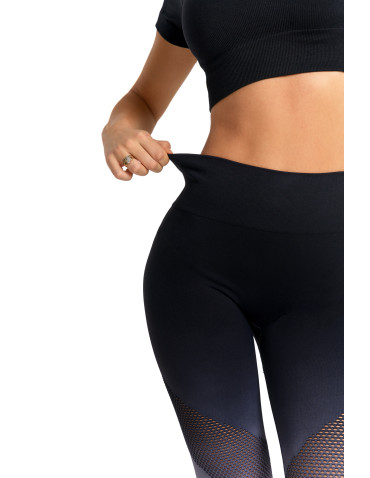 Legginsy - Legginsy damskie push-up z wysokim stanem sportowe GRAFIT - produkt 9