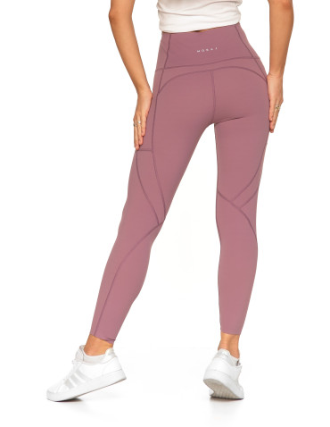 Legginsy - Legginsy damskie z wysokim stanem funkcyjne RÓŻOWY - produkt 9
