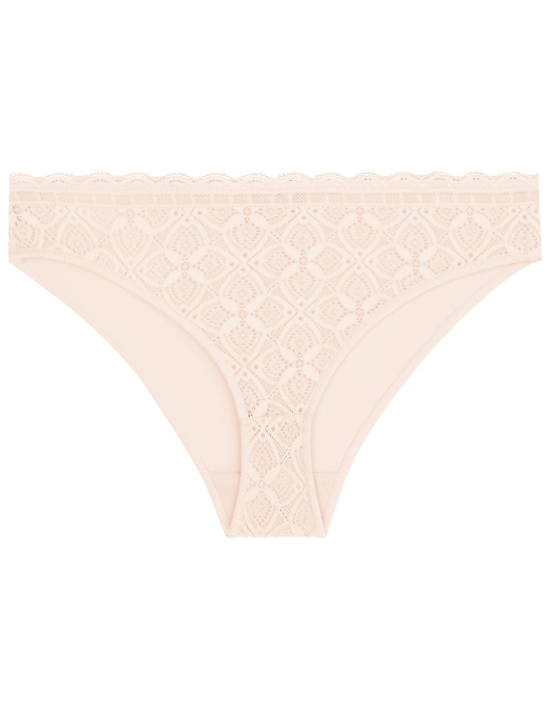 Figi - Damskie majtki figi mini bikini w koronkowe wzory 3-pak WIELOKOLOROWY - produkt moraj.pl 2