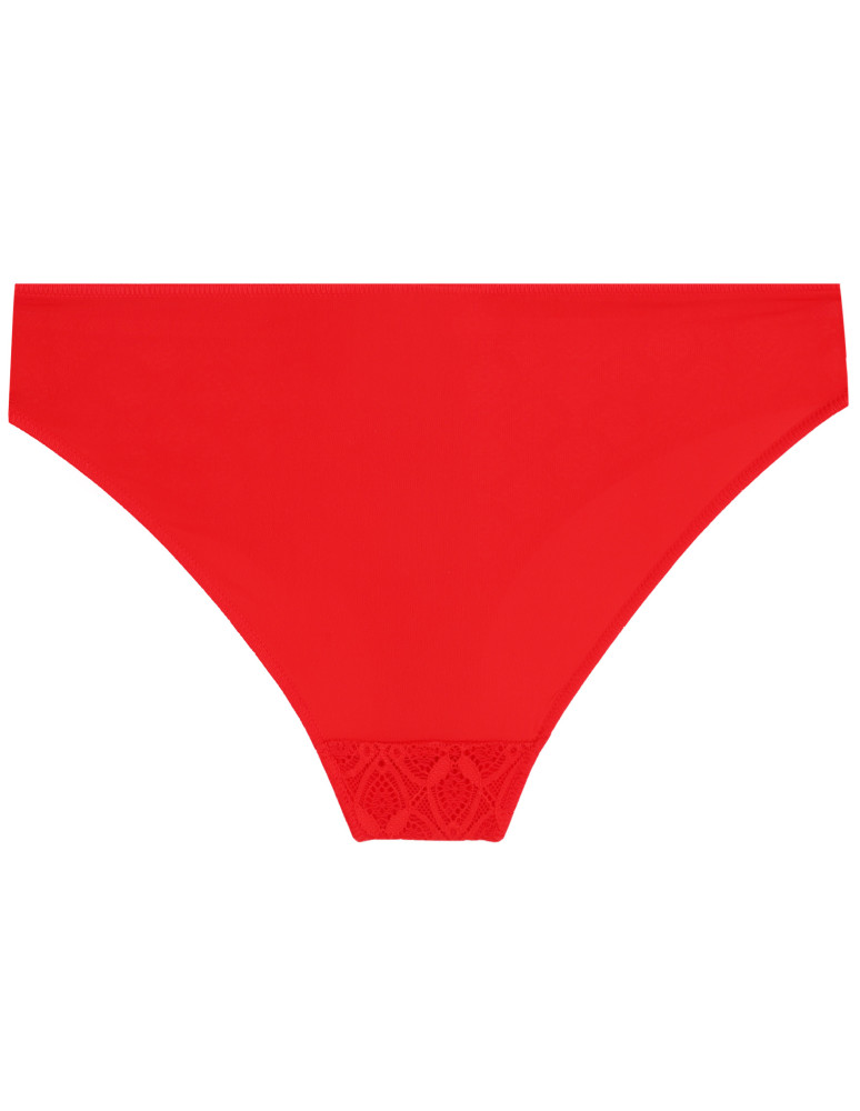 Figi - Damskie majtki figi mini bikini w koronkowe wzory 3-pak WIELOKOLOROWY - produkt moraj.pl 4