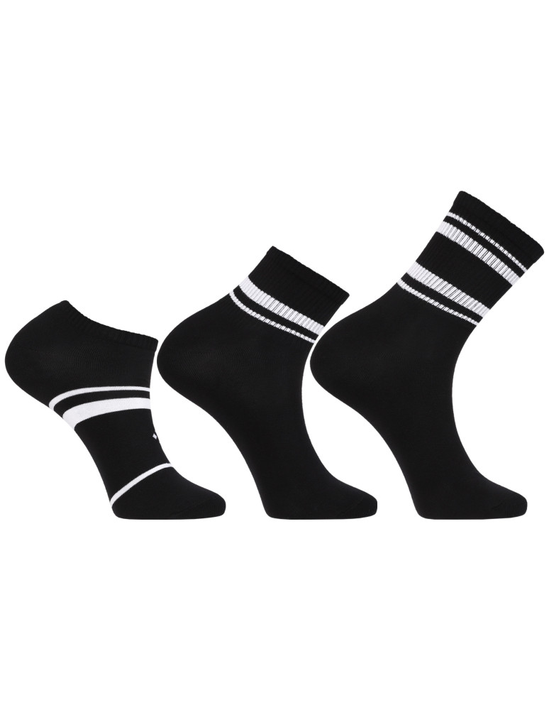 Stopki - Skarpetki bawełniane unisex 3-pak CZARNY - produkt moraj.pl 1