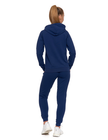 Bluzy - Bluza damska dresowa z kapturem i zamkiem GRANAT - produkt 3