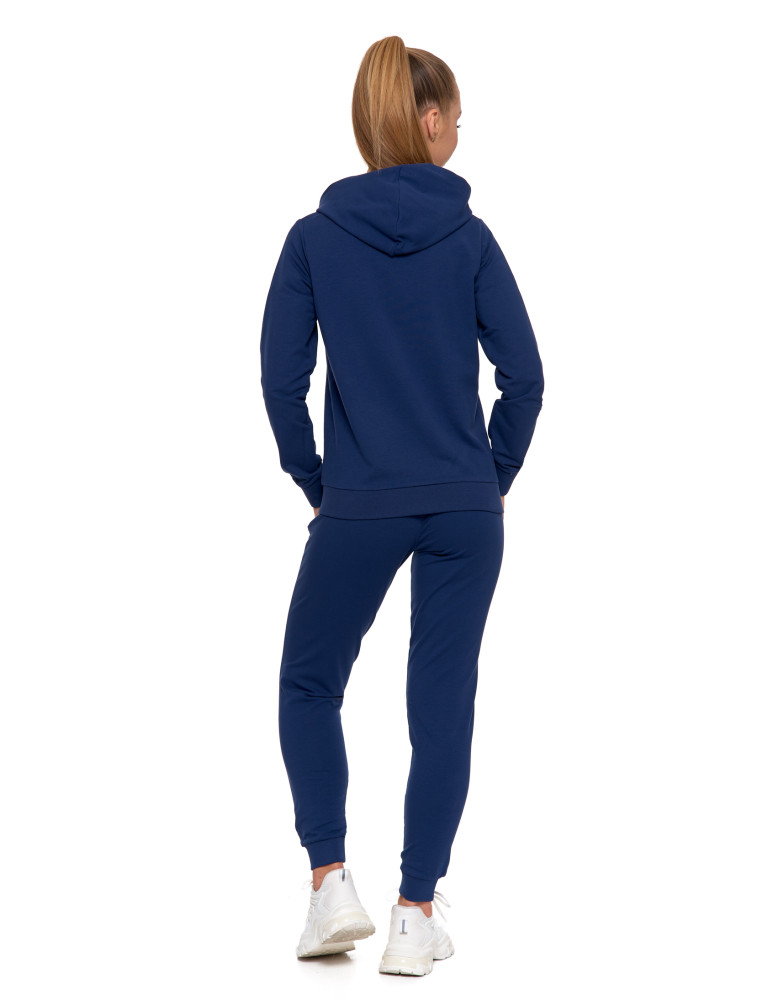 Bluzy - Bluza damska dresowa z kapturem i zamkiem GRANAT - produkt moraj.pl 3