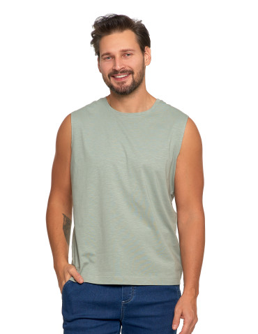 Koszulki, topy, koszule - Koszulka męska tank top bez rękawów bawełniana 3-pak WIELOKOLOROWY - produkt 10