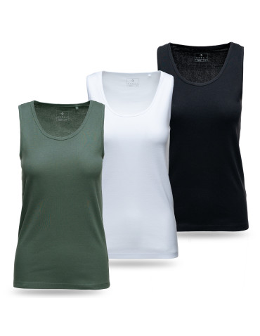 Koszulki i topy - Koszulka tank top damski na ramiączkach 3-pak WIELOKOLOROWY - produkt 1
