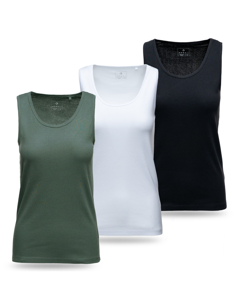 Koszulki i topy - Koszulka tank top damski na ramiączkach 3-pak WIELOKOLOROWY - produkt moraj.pl 1