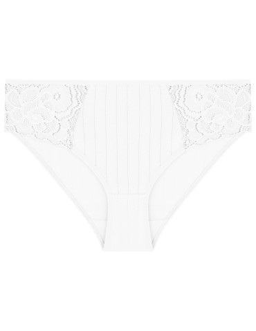 Figi - Majtki damskie figi bikini z koronkowymi wstawkami 6-pak WIELOKOLOROWY - produkt 4