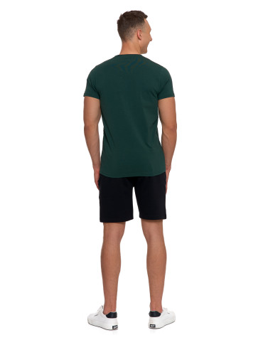 Koszulki, topy, koszule - Koszulka męska bawełna Premium T-shirt dekolt w serek KHAKI - produkt 3