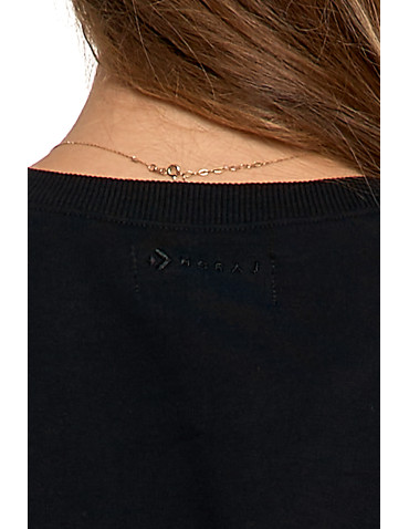 Bluzy - Bluza dresowa damska z rękawem 3/4 i rozcięciem po bokach ZIELONY - produkt 5