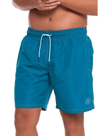 Szorty kąpielowe - Szorty męskie kąpielowe plus size szybkoschnące TURKUSOWY - produkt 1