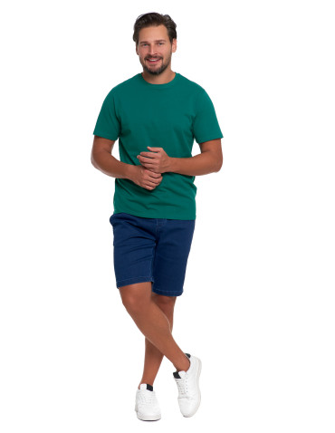 Koszulki, topy, koszule - Koszulka męska bawełniana T-shirt ZIELONY - produkt 7