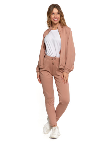 Bluzy - Bluza damska dresowa bez kaptura BEŻOWY - produkt 18