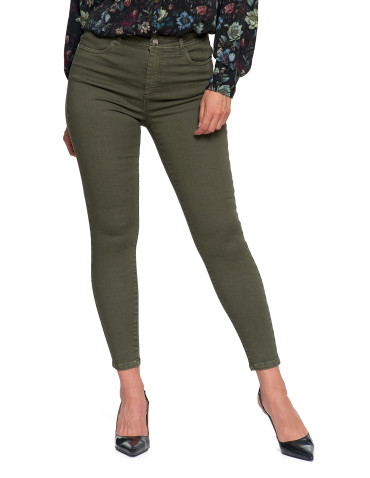 Nowości - Spodnie damskie skinny elastyczne SZARY - produkt 5