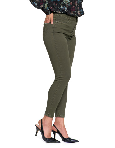 Nowości - Spodnie damskie skinny elastyczne SZARY - produkt 8