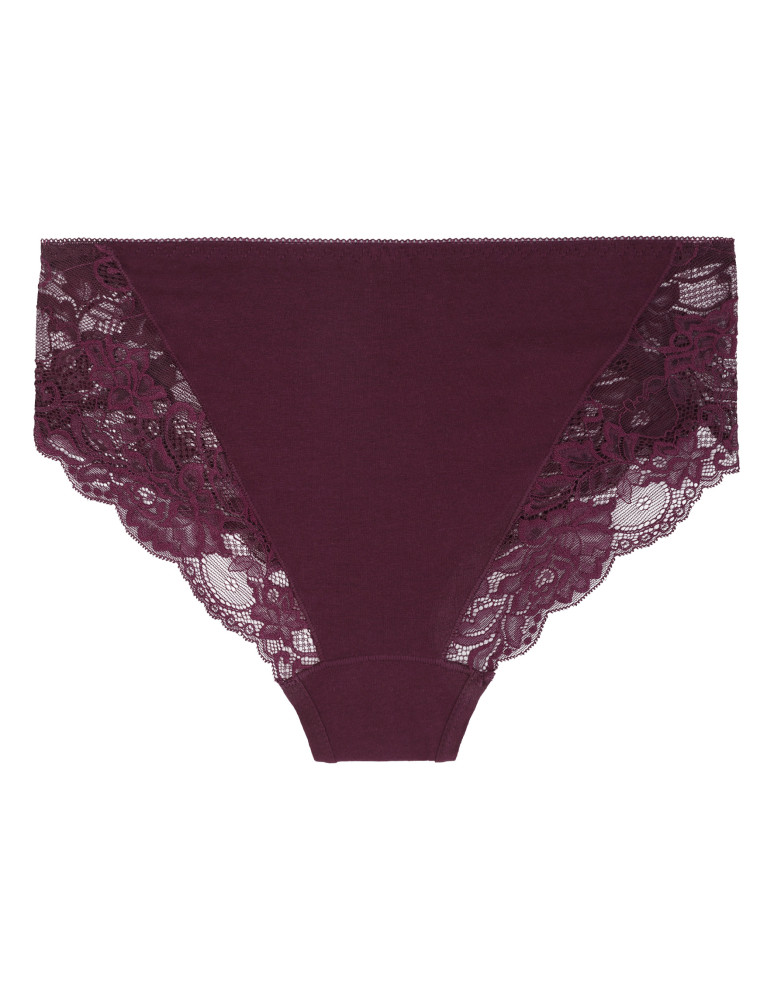 Figi - Majtki damskie figi bikini bawełniane z koronką 6-pak WIELOKOLOROWY 1 - produkt moraj.pl 2