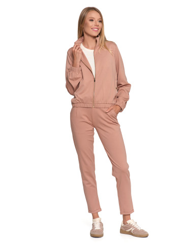 Bluzy - Bluza damska dresowa bez kaptura BEŻOWY - produkt 4