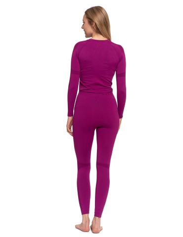 Bielizna termoaktywna - Damskie legginsy termoaktywne FIOLETOWY - produkt 4