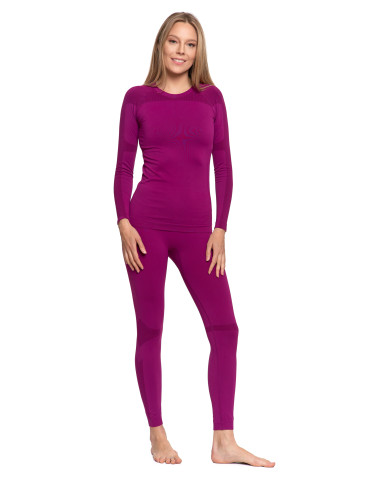 Bielizna termoaktywna - Damskie legginsy termoaktywne FIOLETOWY - produkt 1