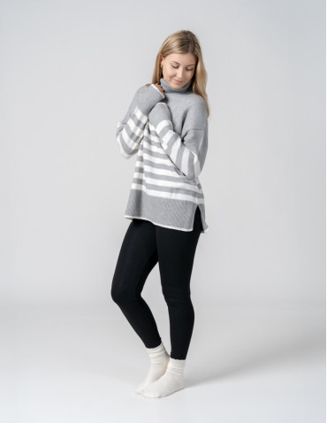Legginsy - Klasyczne bawełniane legginsy damskie WIELOKOLOROWY - produkt 14
