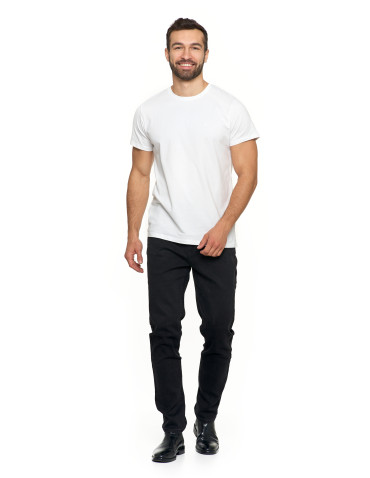 Koszulki, topy, koszule - Koszulka męska T-shirt bawełniana Premium okrągły dekolt BIAŁY - produkt 6