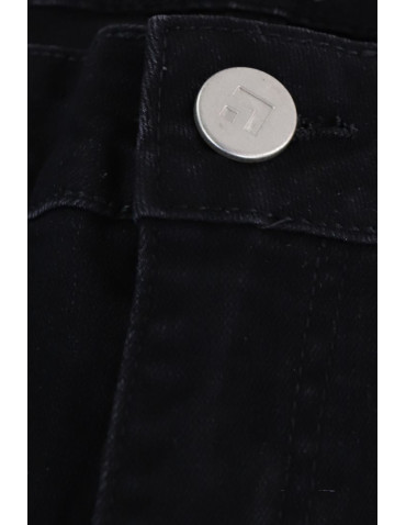 Spodnie - Spodnie damskie jeansowe mom fit CZARNY - produkt 4