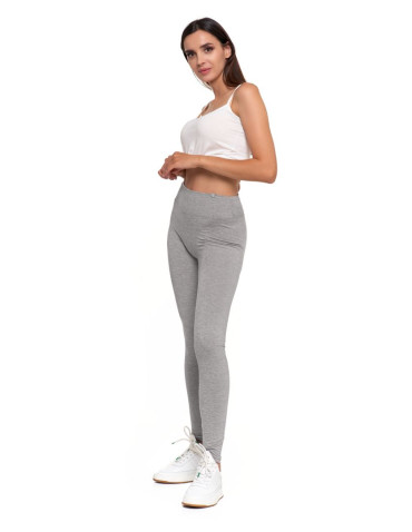 Legginsy - Klasyczne legginsy damskie z wysokim stanem GRAFIT - produkt 6