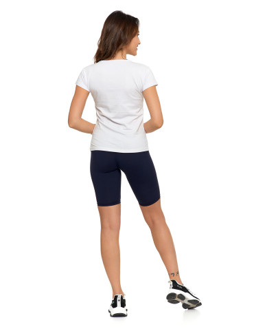 Koszulki i topy - T-shirt damski bawełniany z dekoltem V BIAŁY - produkt 5