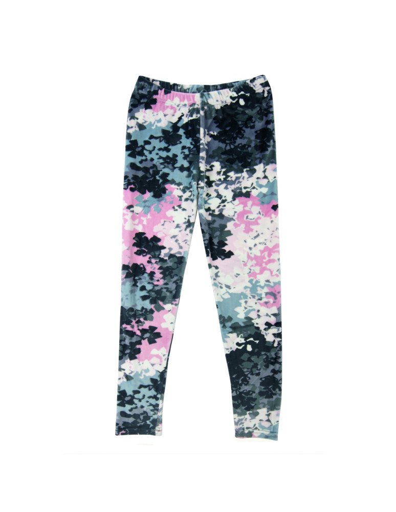 Dziewczynka - Legginsy dziecięce welurowe w moro WZÓR 1 - produkt moraj.pl 1