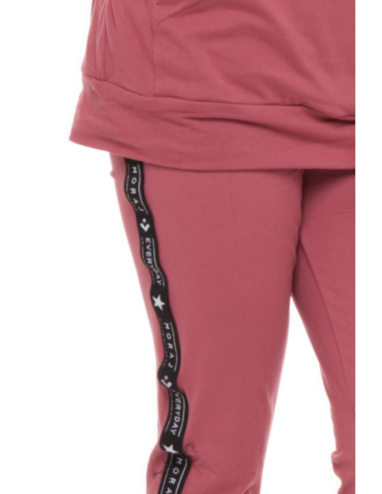 Dziewczynka - Legginsy młodzieżowe z efektem peach touch RÓŻOWY - produkt moraj.pl 2