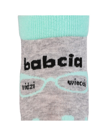 Za kostkę - Zestaw skarpetek damskich prezent na dzień babci 2-pak WIELOKOLOROWY - produkt 2