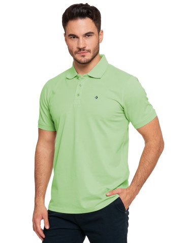 Polo - Koszulka męska polo bawełniana Premium klasyczna ZIELONY - produkt 1