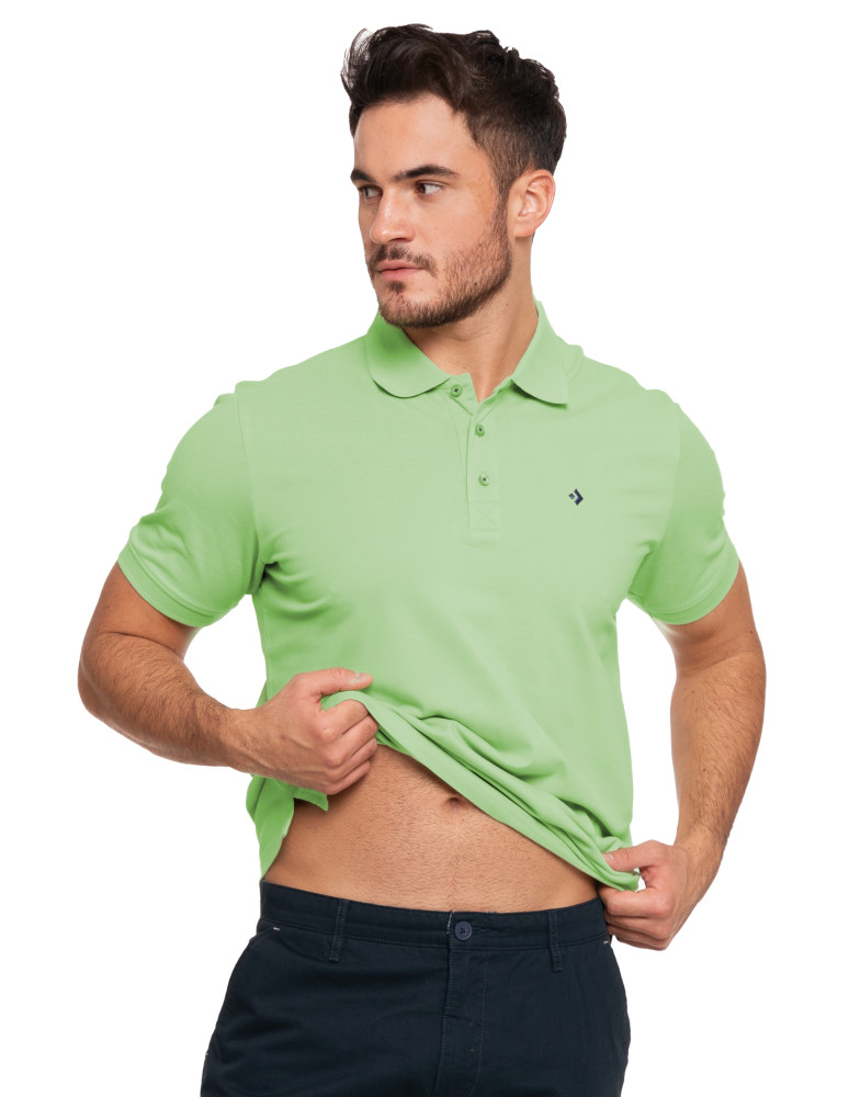 Polo - Koszulka męska polo bawełniana Premium klasyczna ZIELONY - produkt moraj.pl 4