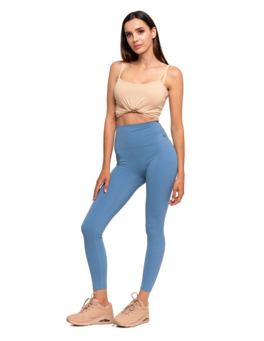 Legginsy - Legginsy damskie sportowe funkcyjne z wysokim stanem JEANS - produkt 1